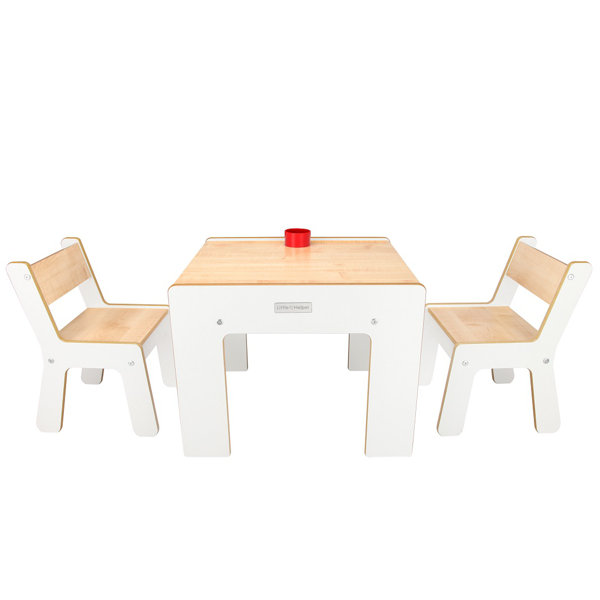 3 tlg. quadratisches Kindertisch und Stuhl Set Maud 3 tlg. quadratisches Kindertisch und Stuhl Set Maud